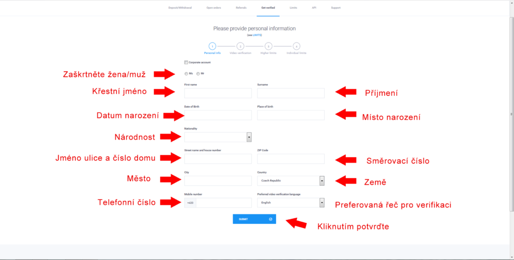 coinmate verifikace2